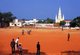 India: Cricket match at Kanyakumari with the Our Lady of Ransom Catholic Church in the background, Tamil Nadu
